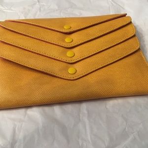 Funky clutch purse - removable cross-body chain